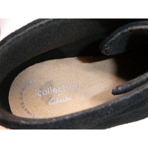 Clarks Suede‎ Scene Boots Size 9 Chunky Heel Lace Up shoes - Picture 5 of 9